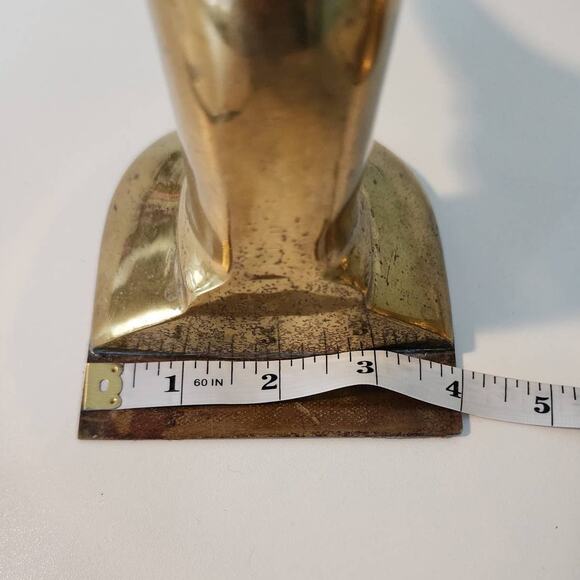 Vintage Mid Century Modern Gold Mallard Duck Bookends - Picture 9 of 11